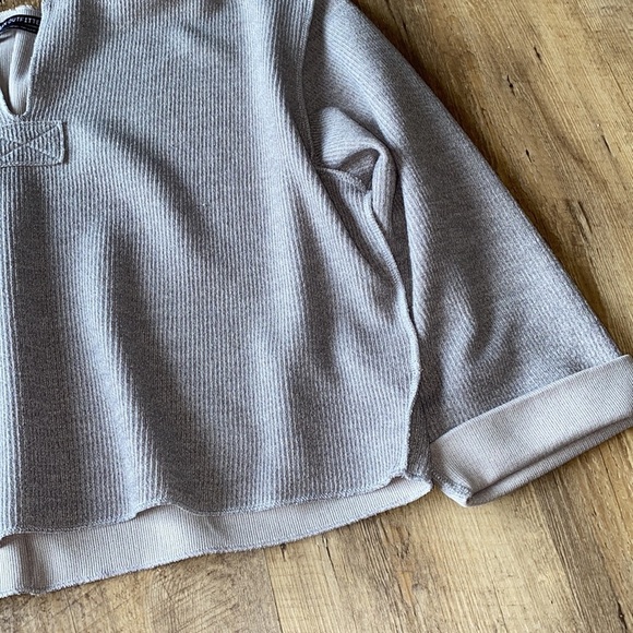 Urban Outfitters Gray Slouchy Ribbed Crop Top - Picture 8 of 9